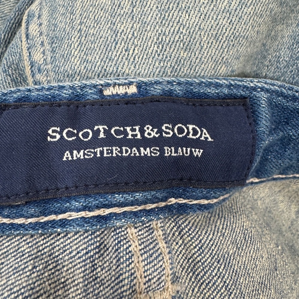 Scotch Soda Phaidon Jeans Mens 36x34 Tagged 34x34 Blue Button Fly Denim Wash - Picture 12 of 16